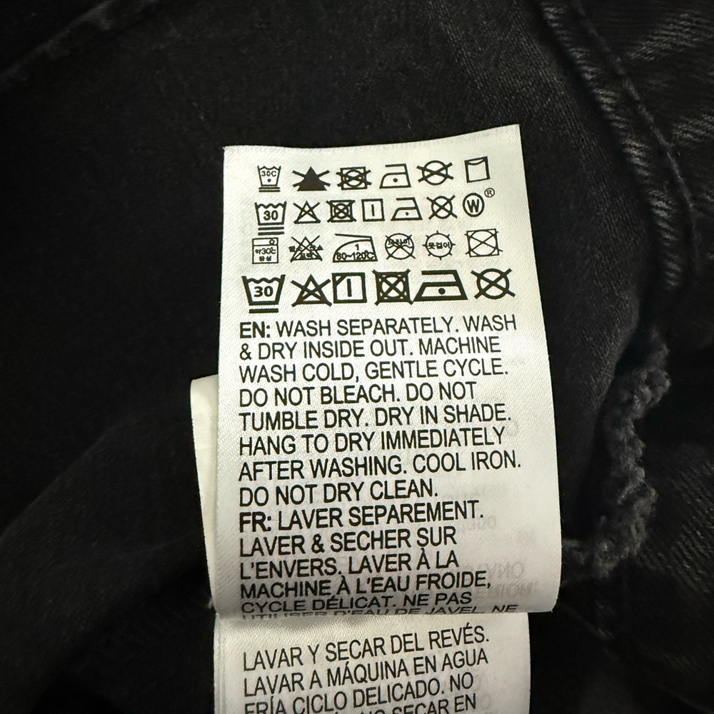 ROXY Black Denim Zipper Mini Skirt - Picture 7 of 8